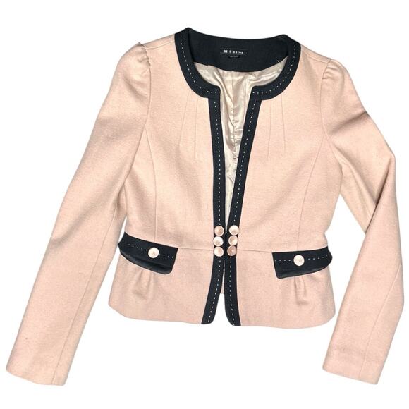 Vintage M I ssion Pastel Pink Wool Blazer Small - Picture 2 of 12